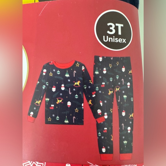 Member's Mark Unisex Holiday Kids' Pajama Set, Size 3T - NWT - Picture 4 of 6